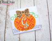 Halloween Pumpkin Shirt, for a Boy or Girl Embroidered Applique Shirt or Bodysuit Il_170x135