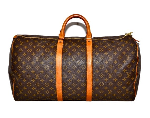 LOUIS VUITTON Keepall 55 Duffel Bag Large Size LV Monogram