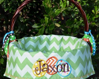 Personalized Easter Basket Liners for Girls or Boys 5 colors to choose from