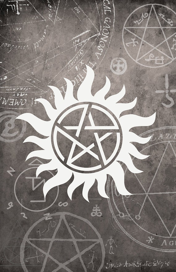 Items similar to Supernatural Symbol Poster 11 x 17