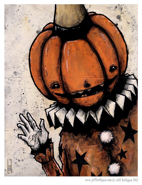 The Halloween Clown 8x10 Art Print
