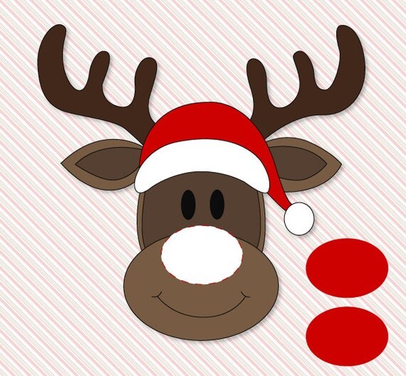 Pin The Nose On Rudolph Template Printable Printable Templates