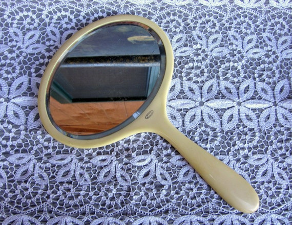 ivory pyralin hand mirror ivory pyralin hand mirror