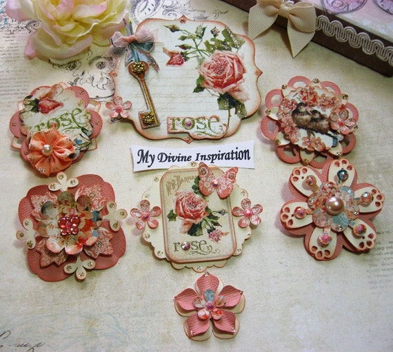 Secret Garden Scrapbook Embellishments by mydivineinspiration