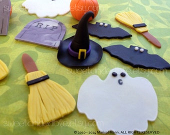 Halloween Edible Cupcake Toppers