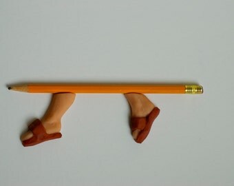 Wall Mounted Pencil Holder Sculpture Gift for by NOSEyPARKERs