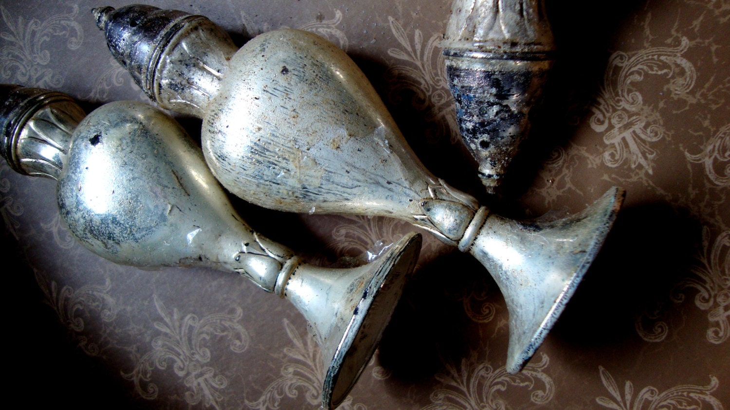 1940’s Two Antique Silver Salt and Pepper Shakers LaFrance Company