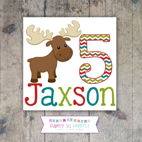 T-SHIRT IRON-ON Decal Transfer - Moose Boy Printable Il_570xn