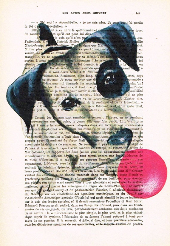 Items similar to Animal painting Mixed Media Wall art wall hanging