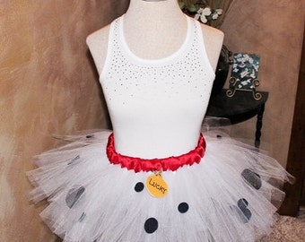 Adult Running Marathon Puppy Dog Inspired from Disney Movie 101 Dalmations Tutu Skirt Dress Birthday Party Costume Fun Run