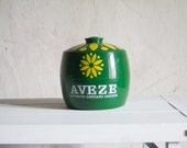 Vintage Ice Bucket // French Mod 1960 Promotional AVEZE // Bright Yellow Green // Summer Drinks Barware // French Country Bistro // Retro
