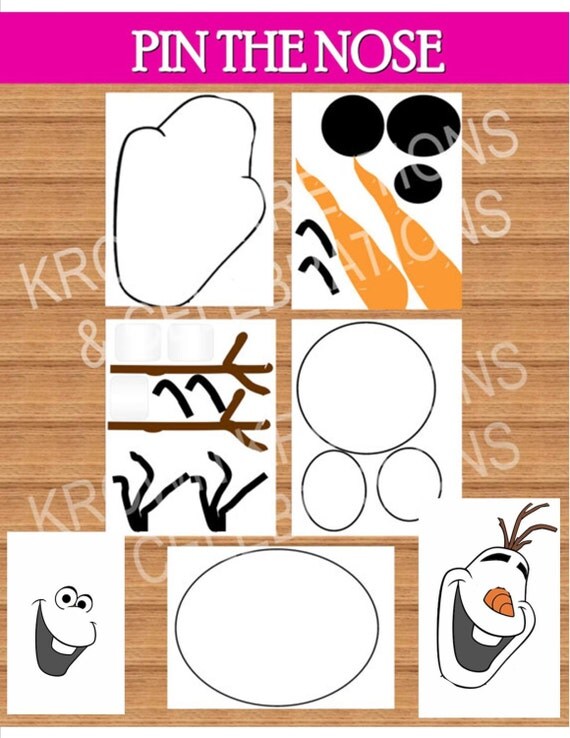 Printable Olaf Body Parts | frozen party pin the parts on olaf frozen birthday Printable Olaf Body Parts | frozen party pin the parts on olaf frozen birthday