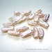 Pastel Pink Biwa Pearls Side Drilled Stick Pearls 14mm - 14 Pieces
