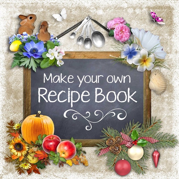 items-similar-to-make-your-own-recipe-book-digital-scrapbook-kit-on-etsy