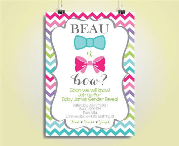 Custom Gender Reveal Invitations 6