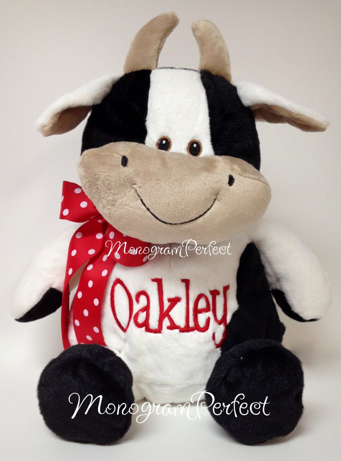 personalized cow stuffed animal