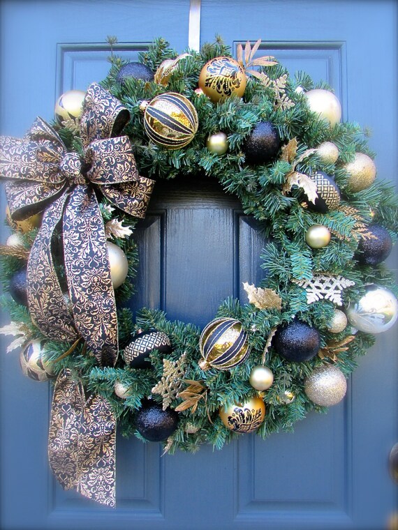 black and gold christmas wreath large holiday wreaths gold black and gold christmas wreath large holiday wreaths gold