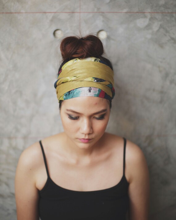 golden garden winding turban headband two tone headband by zizway golden garden winding turban headband two tone headband by zizway