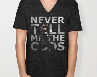 Star Wars V-Neck, Han Solo V-Neck, Never Tell Me The Odds Unisex V-Neck, Star Wars Tshirt, Star Wars Shirt, Han Solo Tshirt, Han Solo Shirt