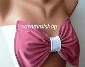 PADDED Cute pink bow bandeau top swimsuit  siwmwear bandeau bikini top women's fashion
