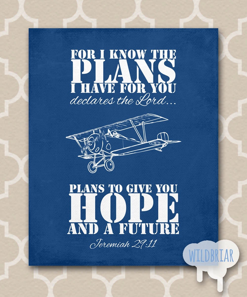 Printable Nursery Wall Art Scripture Quote Bible Verse I