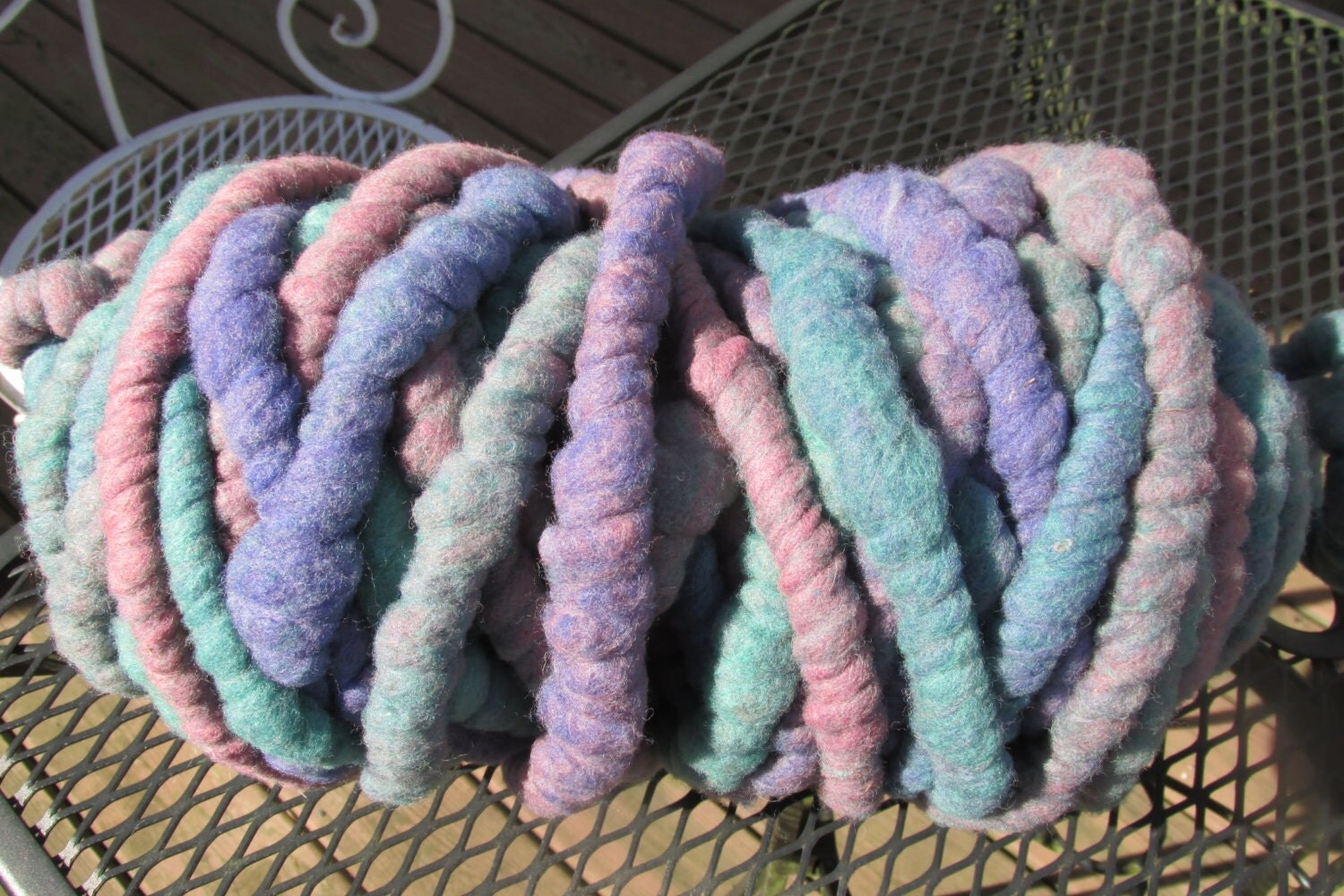 Wool Core Spun Rug Yarn Dorset Sheep by BridgetsFarmCart on Etsy