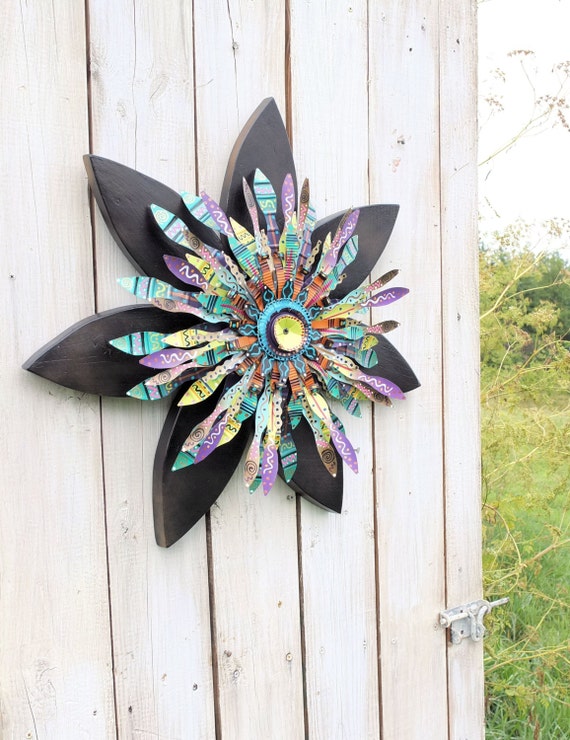 Bohemian Wall Decor Yard Art Salvage Boho Wall Art