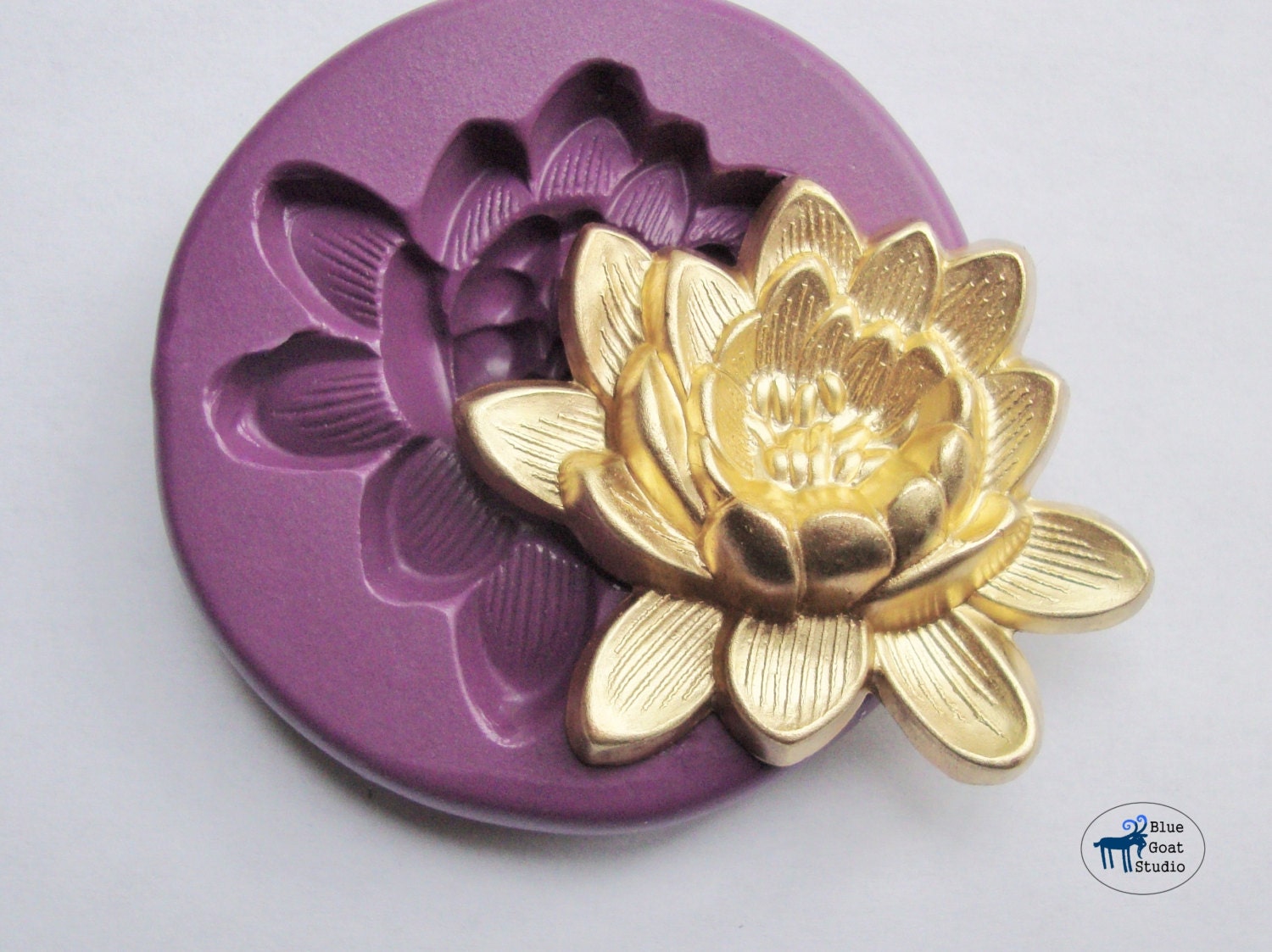 Lotus Flower Mold/Mould Silicone Molds Polymer Clay Resin