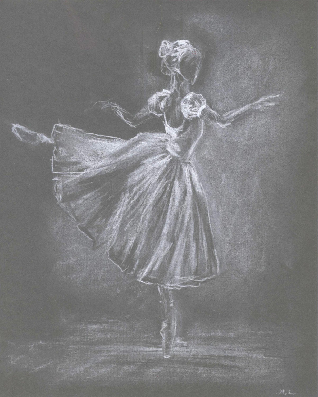 Dancer sketch. Ballerina Illustration. Ballet Dancer.