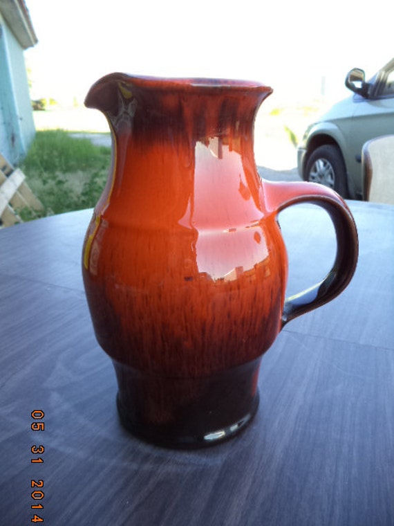 Vintage Pottery Vase Pitcher Canadiana Pottery by centsofwonder