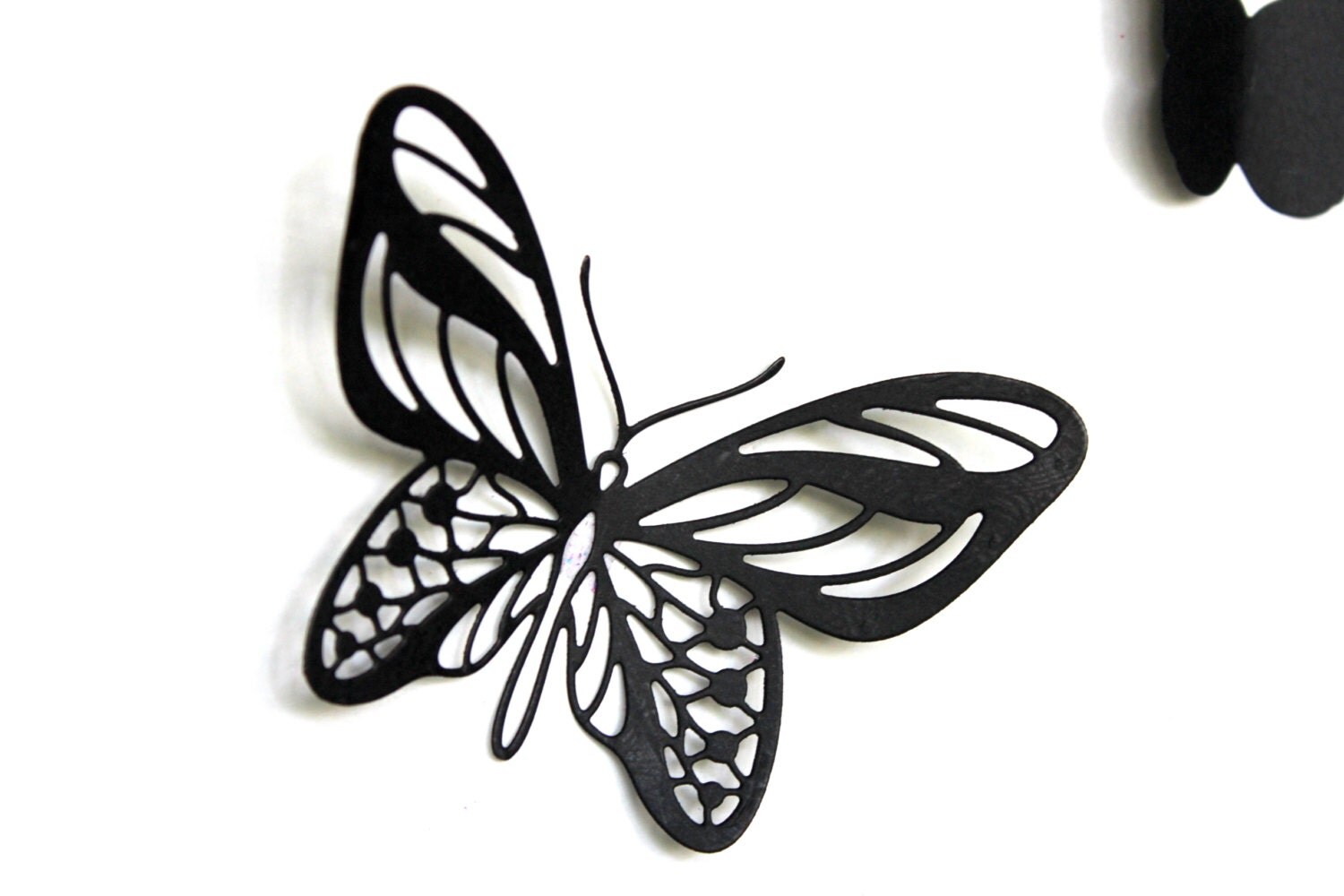 Black butterfly Black wall art Black nursery by MyDreamDecors