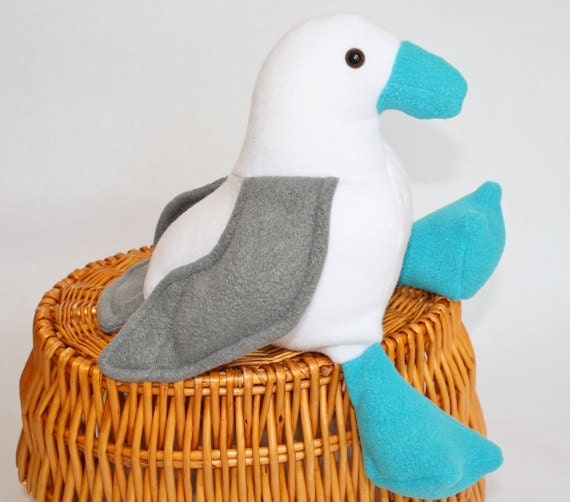 stuffed blue footed booby