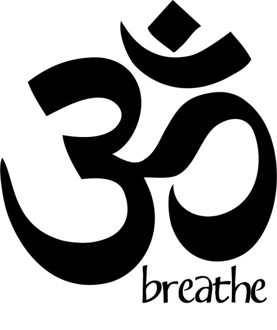 Ohm Aum Yoga Studio Namaste Vinyl Decal