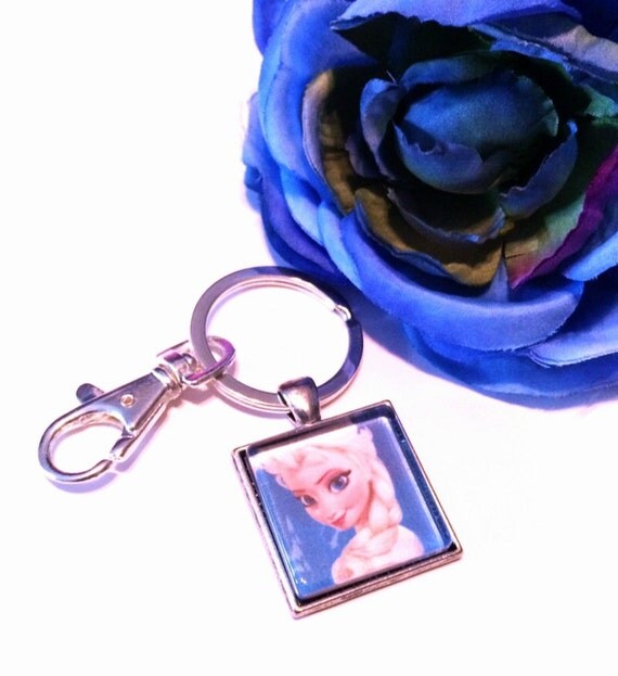 Elsa Keychain by TilTheLastPetalFalls on Etsy
