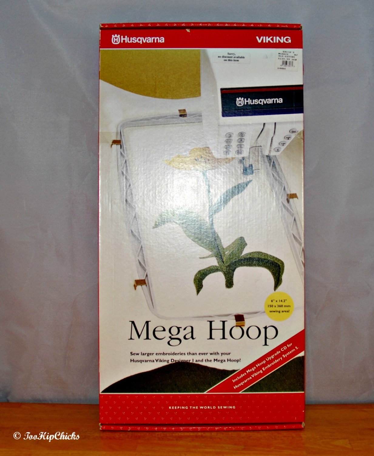 Brand New Husqvarna Viking Mega Hoop for Embroidery 6 x