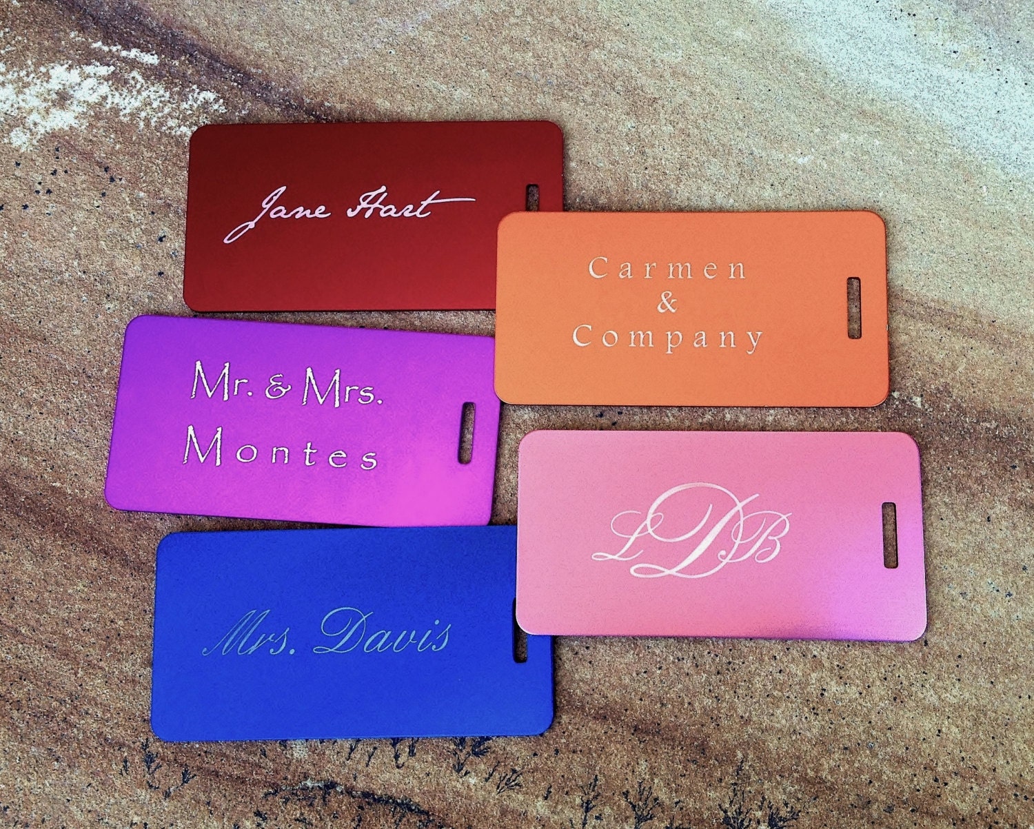 Personalized Luggage Tag Custom Luggage Tag Metal By EngraveMeThis