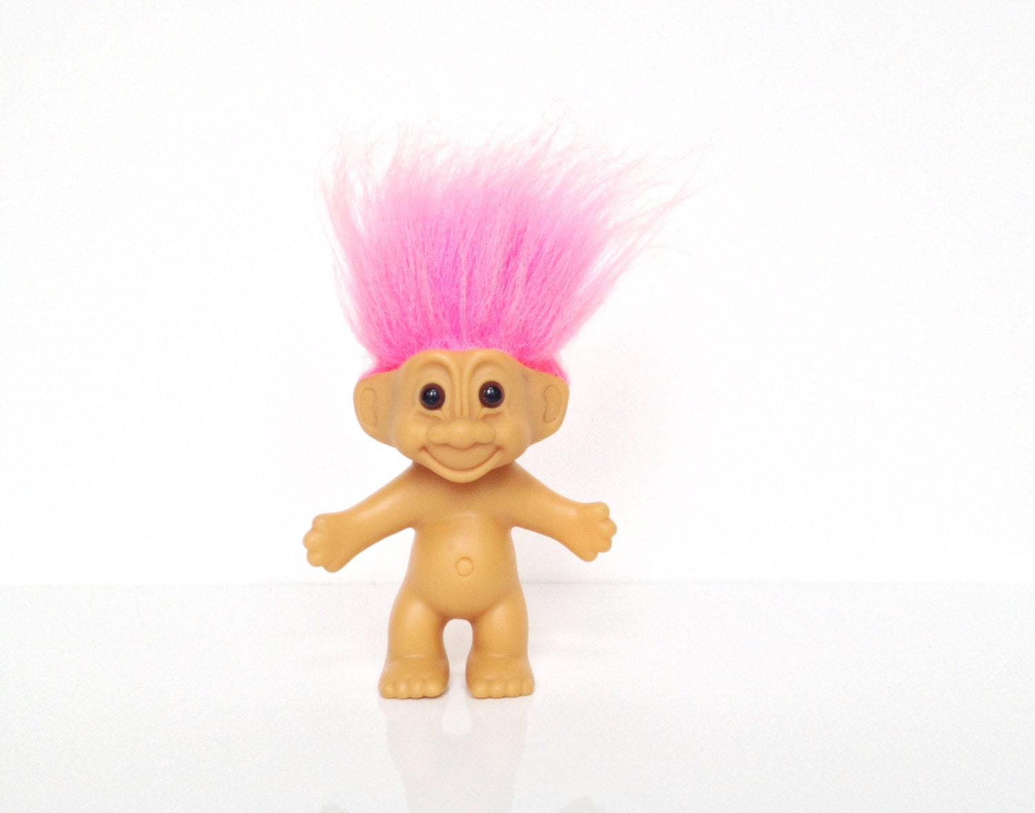 Vintage Pink Haired Russ Troll Doll