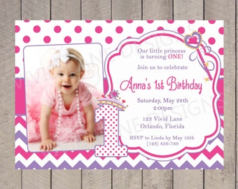 Butterflies Birthday Invitation Spring Girl First Birthday