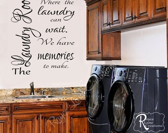Laundry Room Decal Laundry Decal 2 Vinyl Laundry Wall Decal- Laundry Room Decor- Laundry Room Art- Laundry Decals