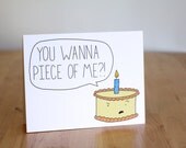 You Wanna Want A Piece Of Me Cake. Blank. Funny. Cute. Illustration ...