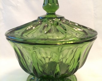 Popular items for green indiana glass on Etsy