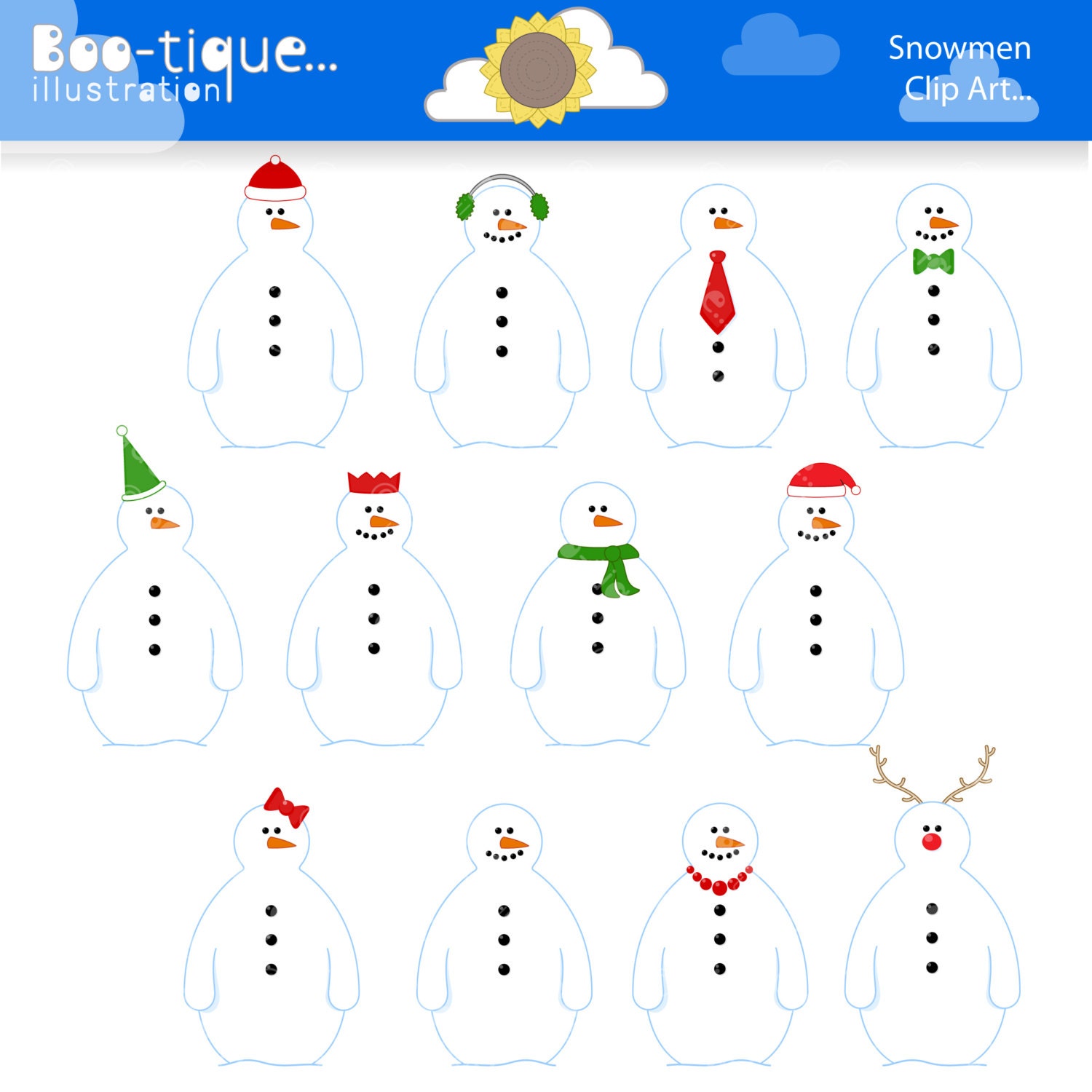 Snowmen Clipart For Instant Download Snowman Clip Art Christmas Clipart Xmas Clip Art Winter Clipart Snowman Clipart Snowman Clip Art Boo Tique Illustration Clipart