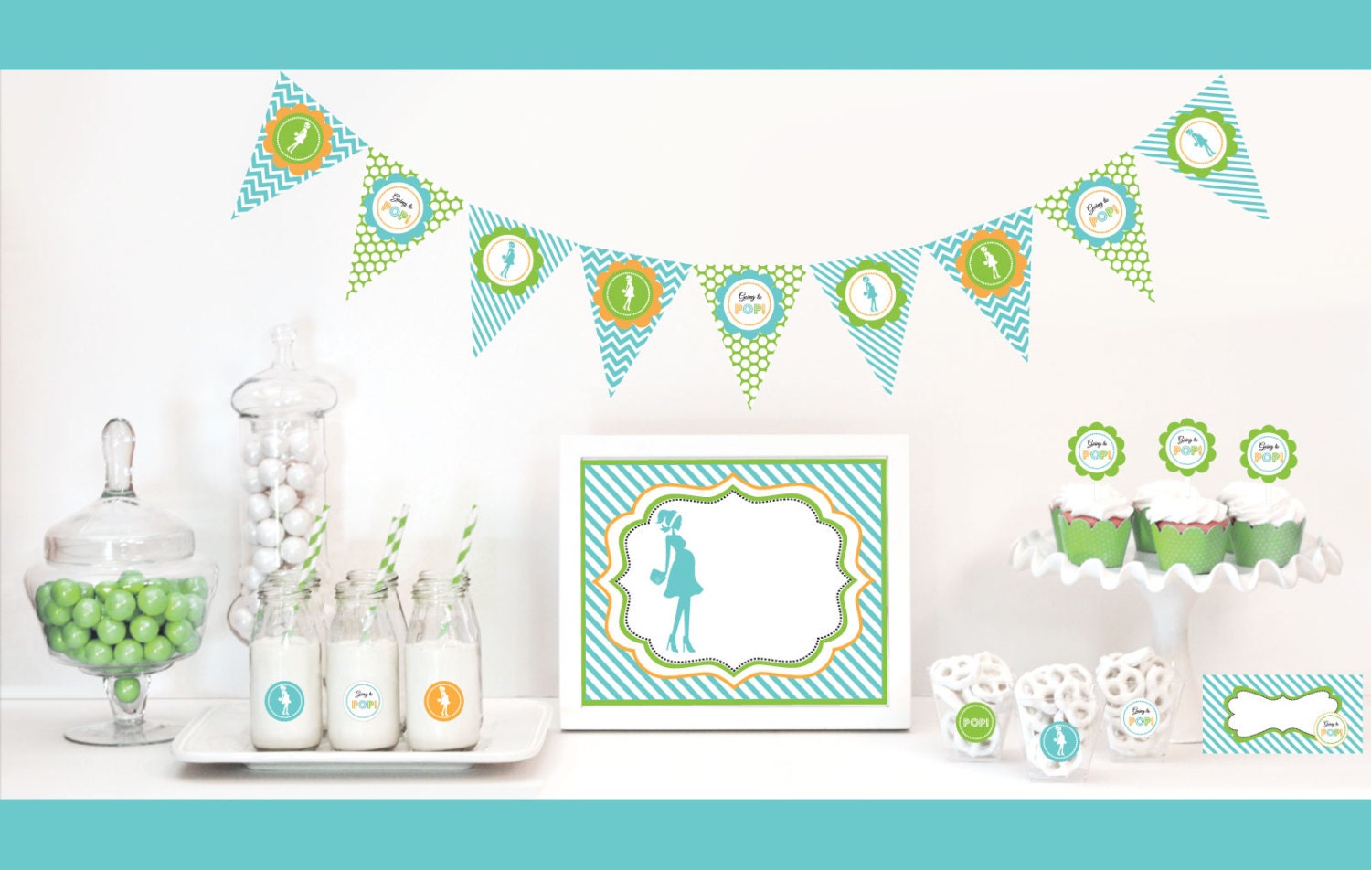 baby etsy ideas shower Decorations Baby Shower Shower Pop Ready Baby ModParty by to