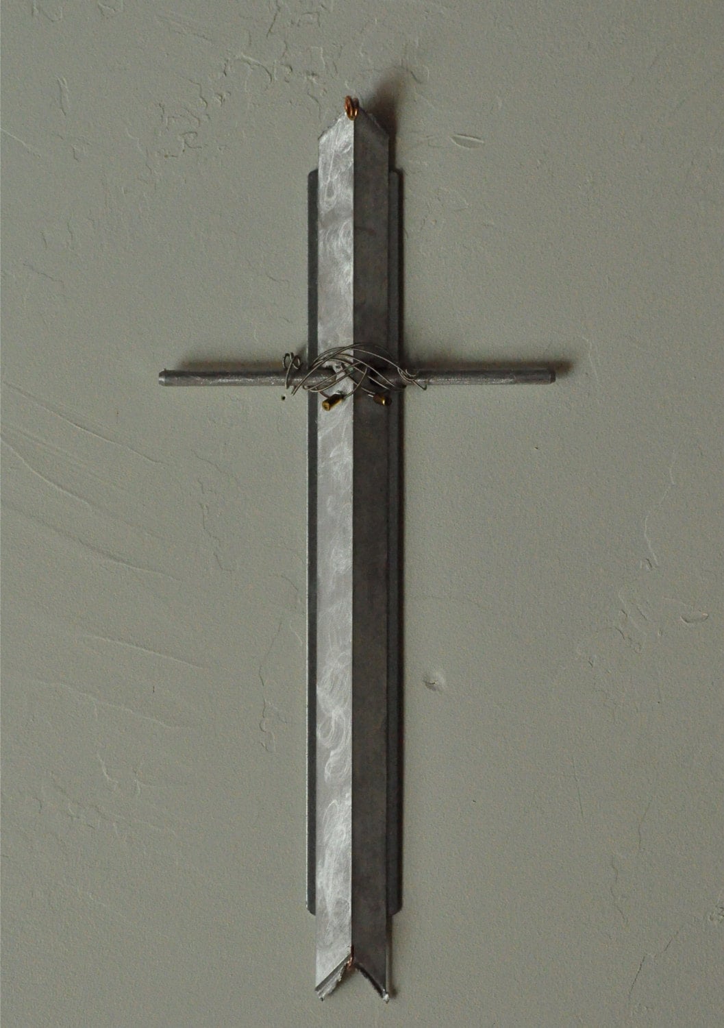 Brushed Aluminum Cross