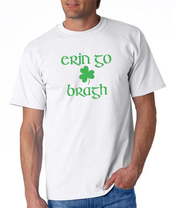 Items similar to Erin Go Bragh t-shirt ~ Ireland forever mens tee with ...