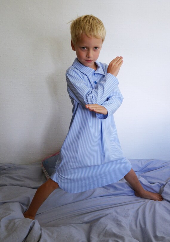 Boys nightgown strip grandpa