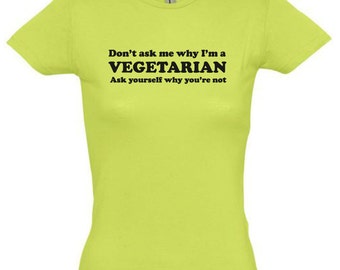 Vegetarian tshirt,gift ideas,birthday gift,gift for wife,gift for