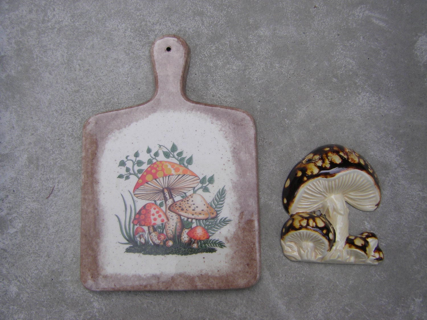 ceramic mushroom wall art
