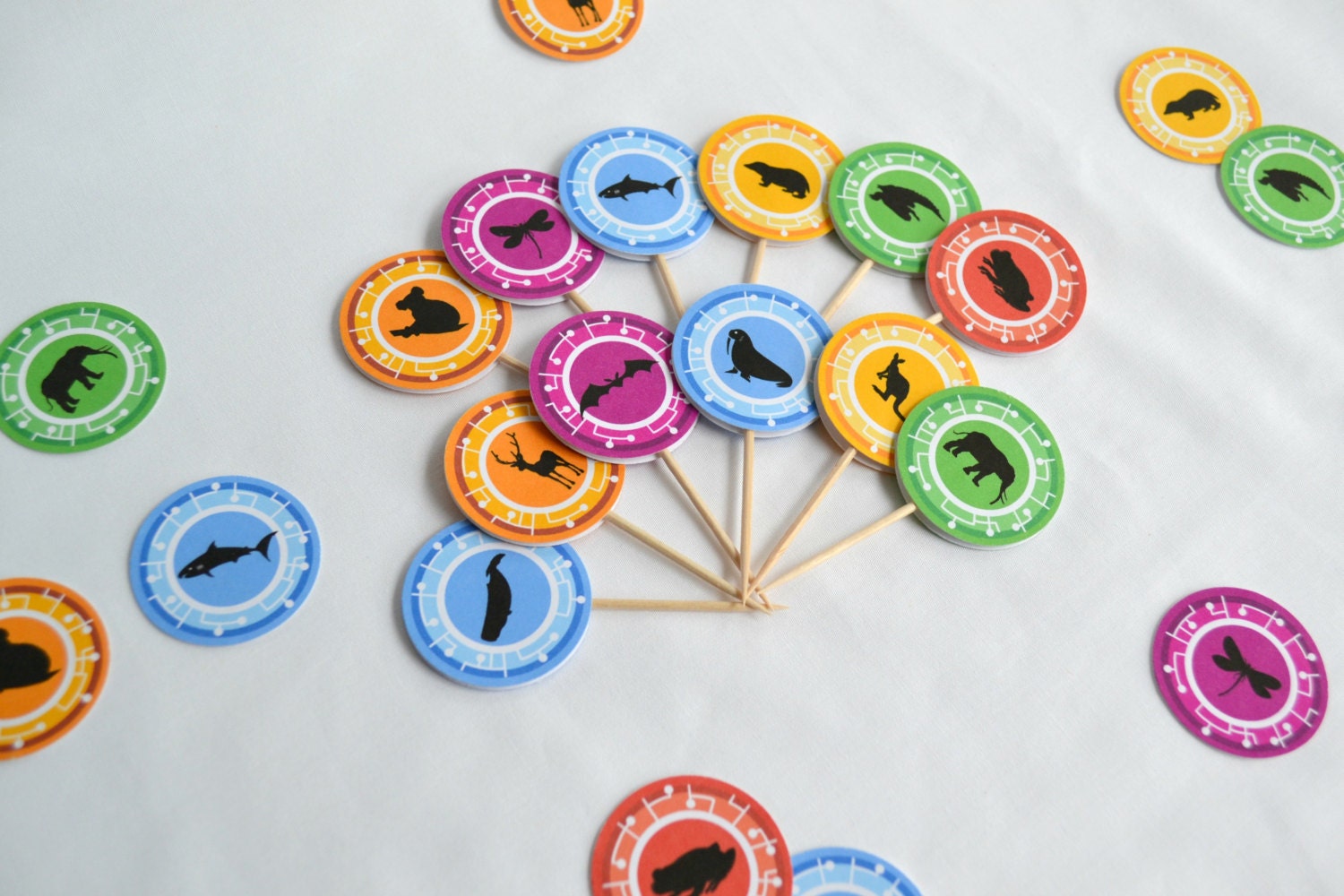 Wild Kratts Inspired Cupcake Toppers Party Picks Creature