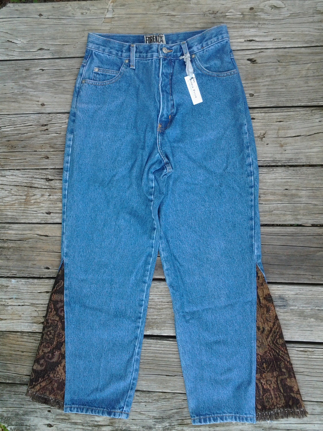 Size 12 Womens Petite Bell Bottom Jeans Flare by TheHippiePatch1